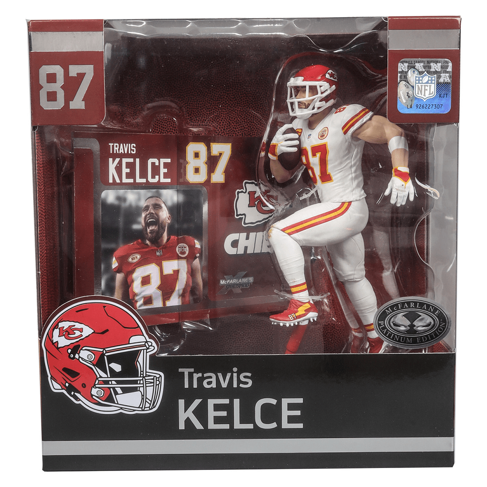 McFarlane: 7" NFL Travis Kelce *Platinum Edition Chase* - Collector Store LLC