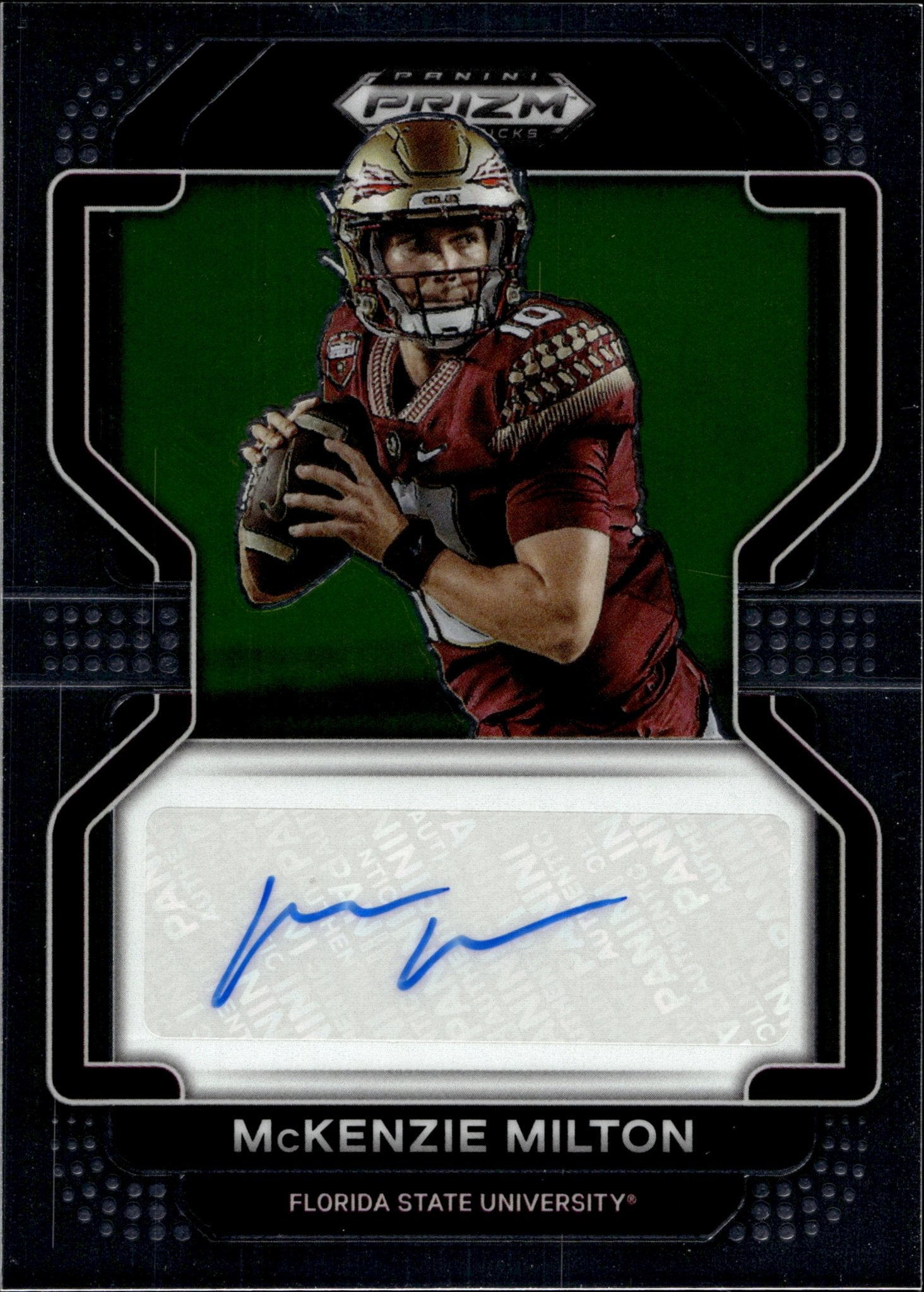 McKenzie Milton 2022 Panini Prizm Draft Picks Auto #RA-MMI