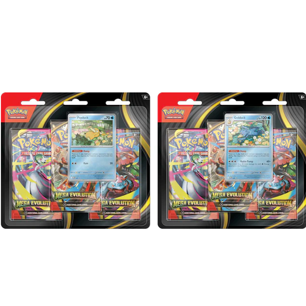 Pokemon: Mega Evolutions 3-Pack Blister (Random) *Releases 9-26-2025*