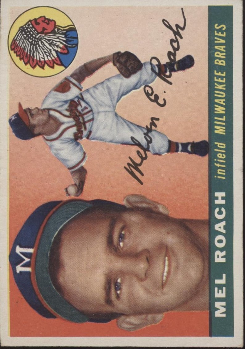 Mel Roach 1955 Topps #117 Milwaukee Braves VG - EX - Collector Store LLC