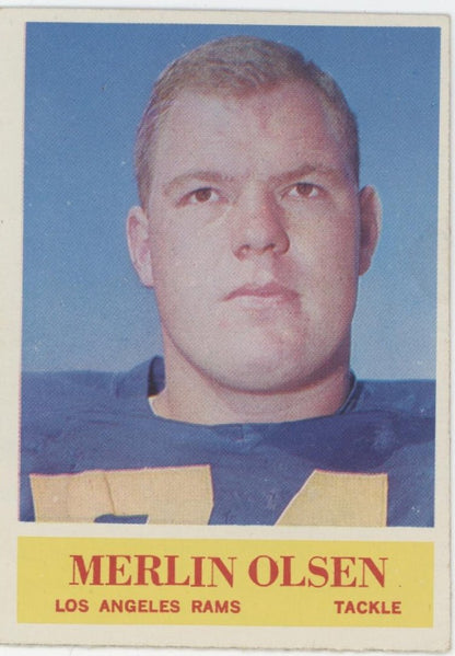 Merlin Olsen 1964 Philadelphia RC #91 Los Angeles Rams EX - Collector Store LLC