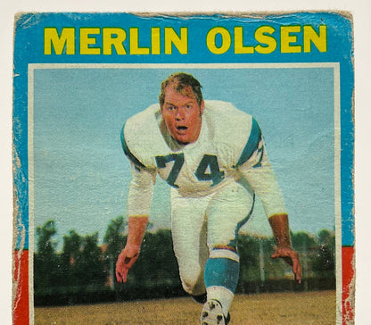 Merlin Olsen 1971 Topps #125 Los Angeles Rams GD - Collector Store LLC