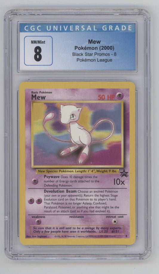 Mew Pokemon Black Star Promos #8 CGC 8 - Collector Store LLC