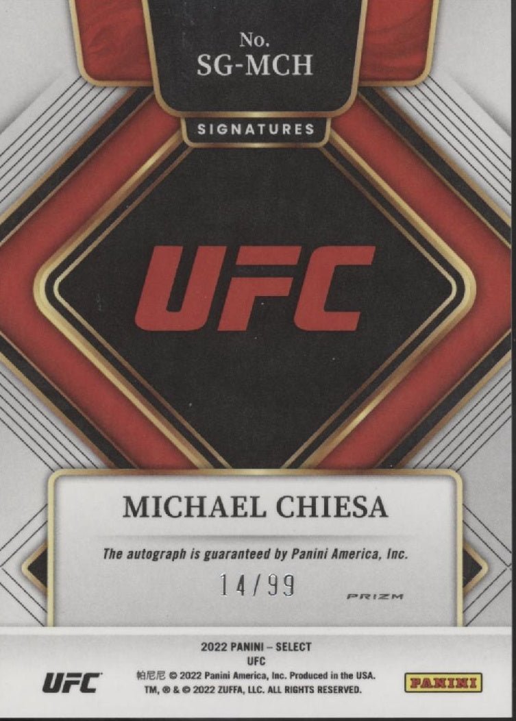 Michael Chiesa 2022 Panini Select Red Prizm Auto 14/99 #SG - MCH - Collector Store LLC