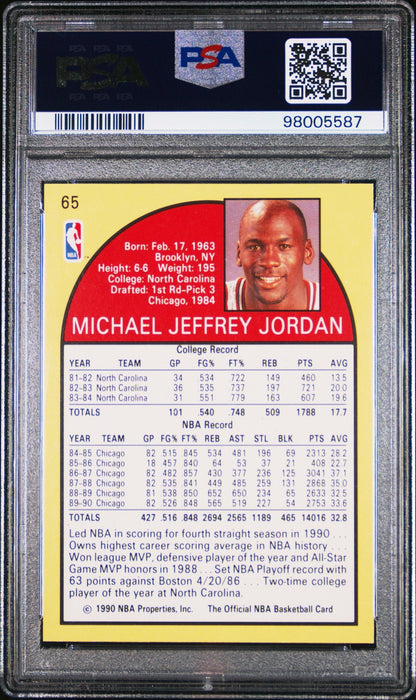 Michael Jordan 1990 Hoops #65 PSA 8 #1 - Collector Store LLC