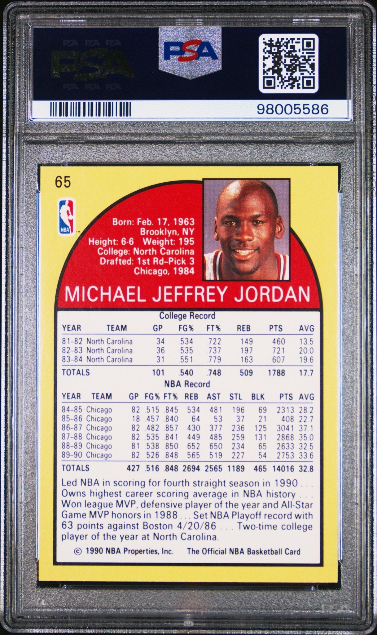 Michael Jordan 1990 Hoops #65 PSA 8 #2 - Collector Store LLC