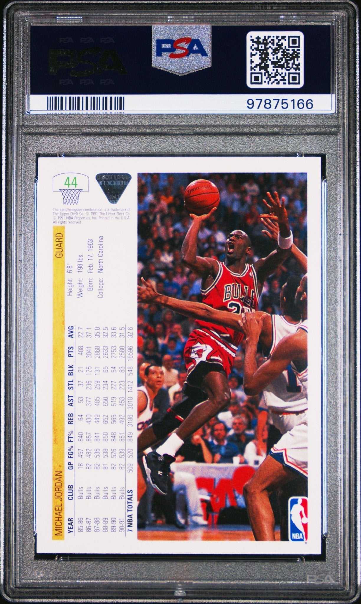 Michael Jordan 1991 Upper Deck #44 PSA 8 - Collector Store LLC