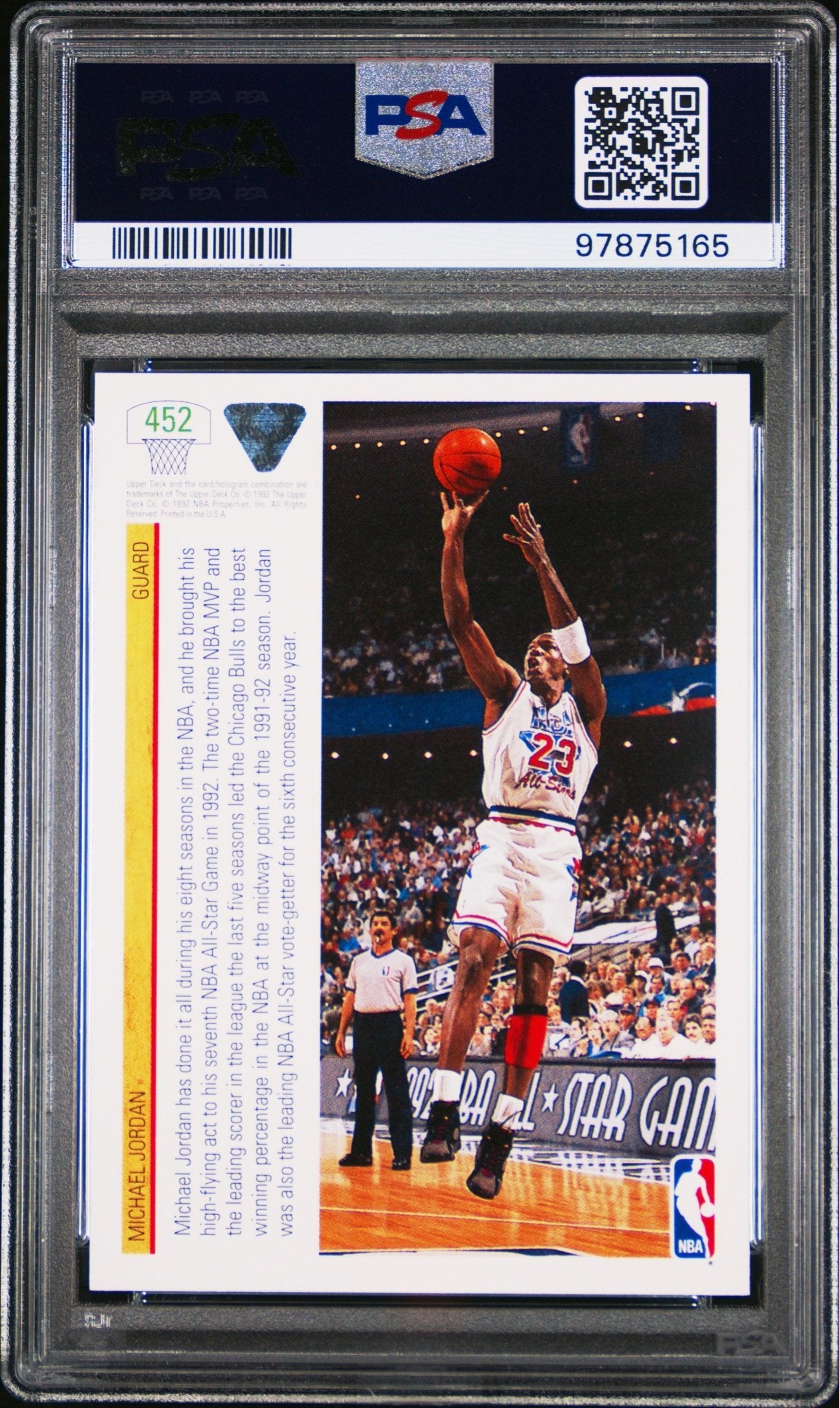 Michael Jordan 1991 Upper Deck #452 PSA 9 - Collector Store LLC