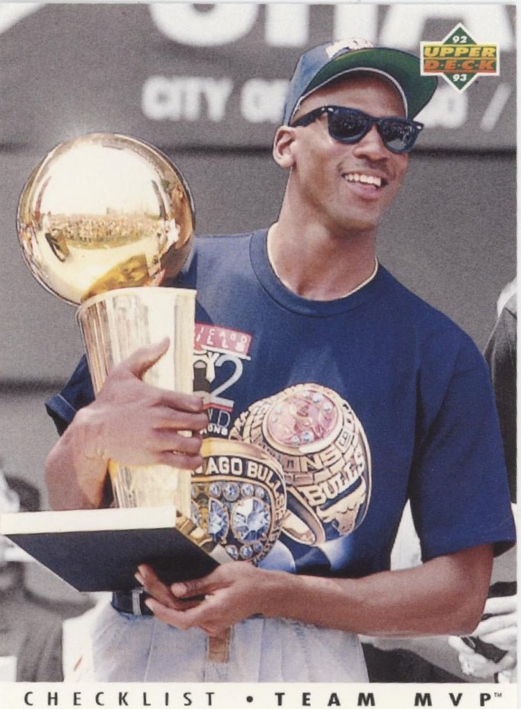 Michael Jordan 1992 - 93 Upper Deck Checklist Team MVP TM1 - Collector Store LLC