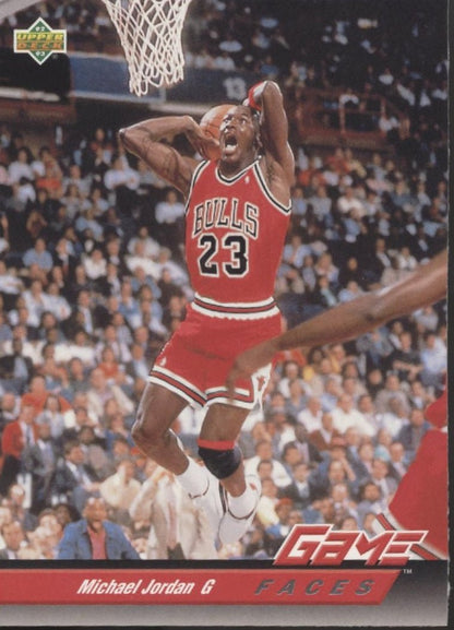 Michael Jordan 1992 - 93 Upper Deck Game Faces 488 3 - Collector Store LLC