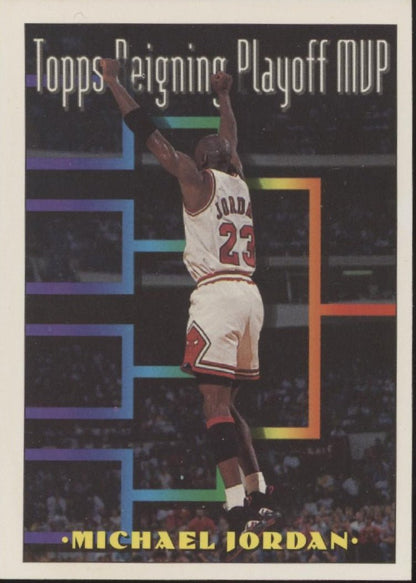 Michael Jordan 1993 - 94 Topps Reigning Playoff MVP #199 #2 - Collector Store LLC