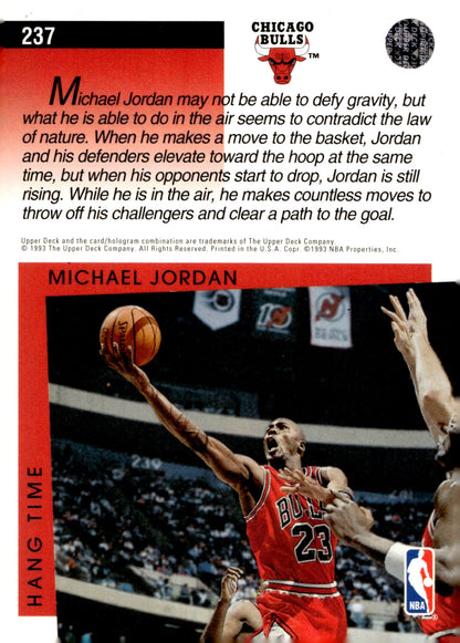 Michael Jordan 1993 - 94 Upper Deck Signature Moves He's Back March 19, 1995 #237 - Collector Store LLC