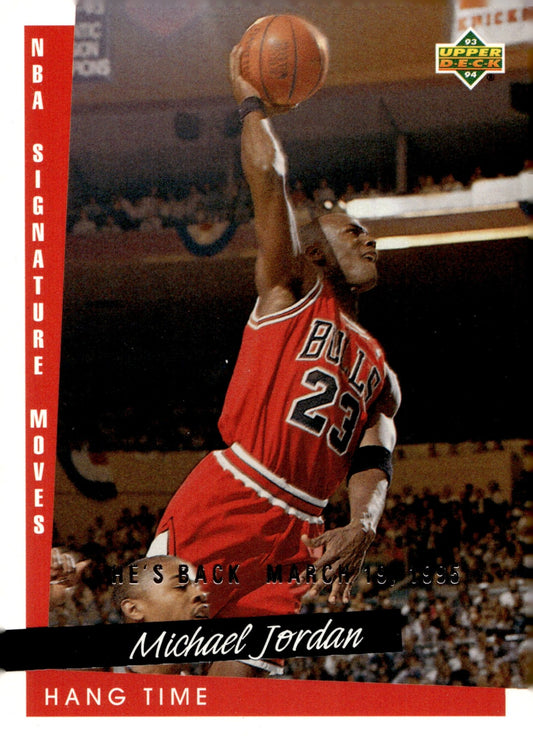 Michael Jordan 1993 - 94 Upper Deck Signature Moves He's Back March 19, 1995 #237 - Collector Store LLC