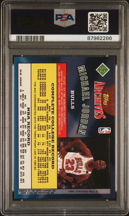 Michael Jordan 1993 Topps Archives #52 PSA 9 - Collector Store LLC