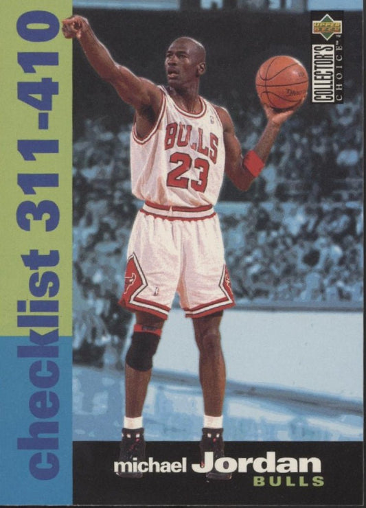 Michael Jordan 1995 - 96 Upper Deck Collector's Choice Checklist 311 - 410 410 - Collector Store LLC