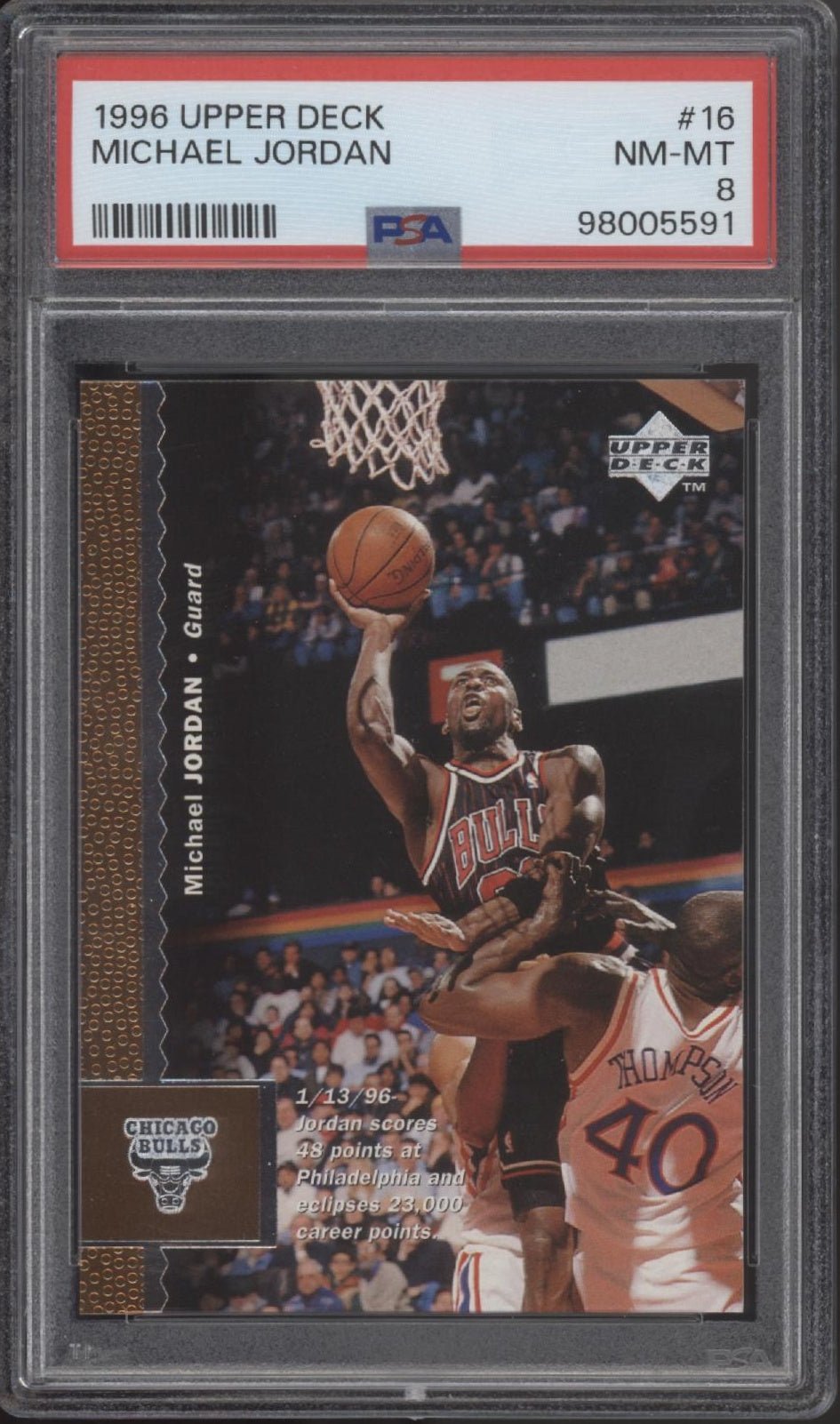 Michael Jordan 1996 Upper Deck #16 PSA 8 - Collector Store LLC