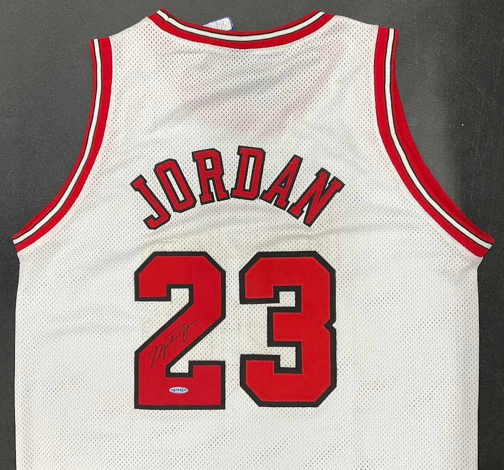 Michael Jordan 2006 Signed Chicago Bulls NBA Finals Jersey with Upper Deck COA - Collector Store LLC
