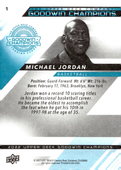 Michael Jordan 2022 Upper Deck Goodwin Champions #1 - Collector Store LLC