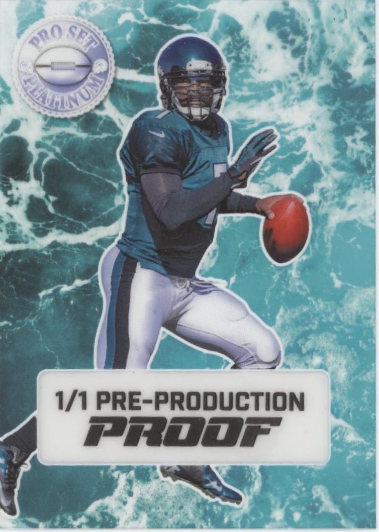 Michael Vick 2023 Pro Set Platinum Pre - Production Proof 1/1 - Collector Store LLC