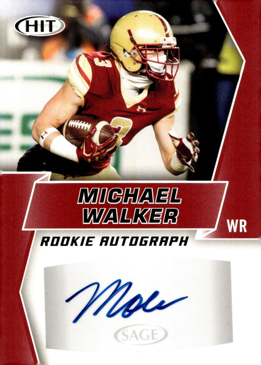Michael Walker 2019 Sage Hit RC Auto #A38 - Collector Store LLC