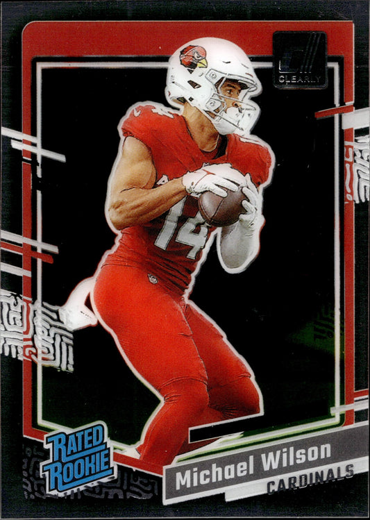 Michael Wilson 2023 Panini Clearly Donruss Rated Rookie RC #76 - Collector Store LLC