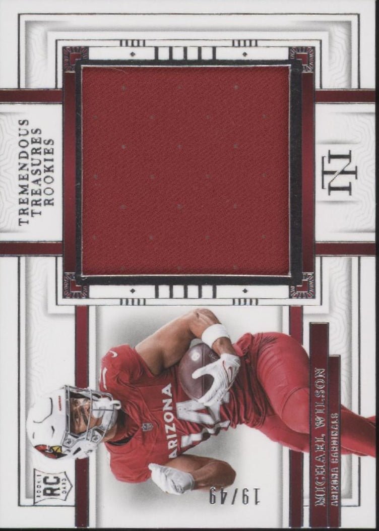 Michael Wilson 2023 Panini National Treasures Tremendous Rookies Swatch RC 19/49 - Collector Store LLC