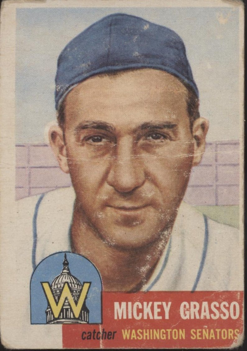 Mickey Grasso 1953 Topps #148 Washington Senators GD - Collector Store LLC