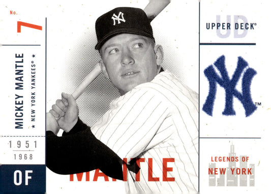 Mickey Mantle 2001 Upper Deck Legends of New York #7 - Collector Store LLC