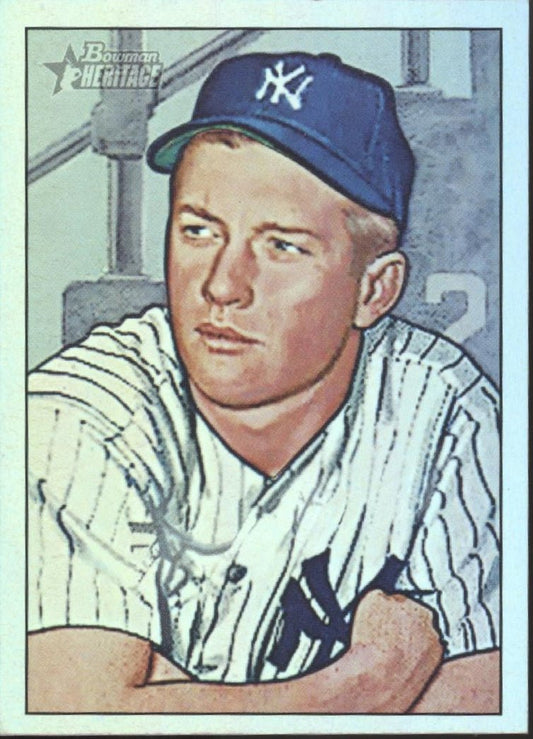 Mickey Mantle 2007 Bowman Heritage Rainbow Foil #1 - Collector Store LLC