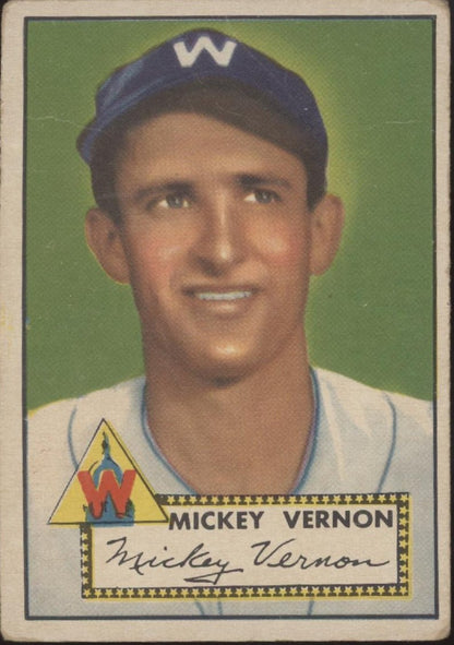 Mickey Vernon 1952 Topps #106 Washington Senators VG - EX - Collector Store LLC