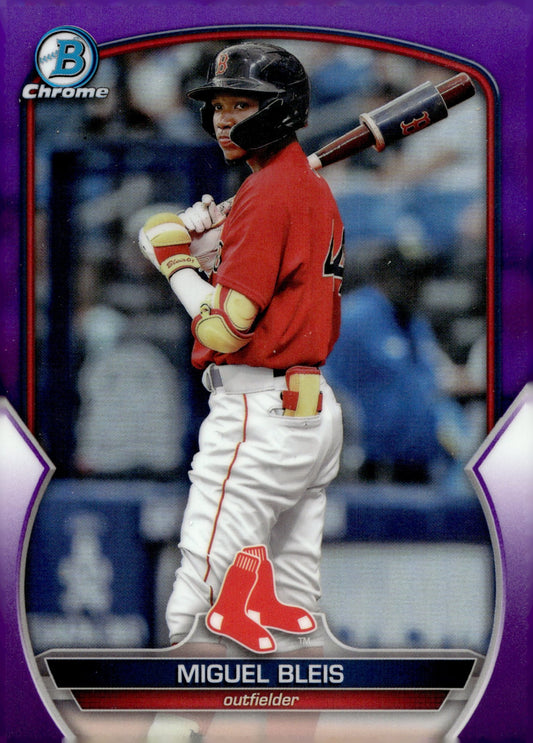 Miguel Bleis 2023 Bowman Chrome Purple Refractor 040/250 #BCP - 223 - Collector Store LLC