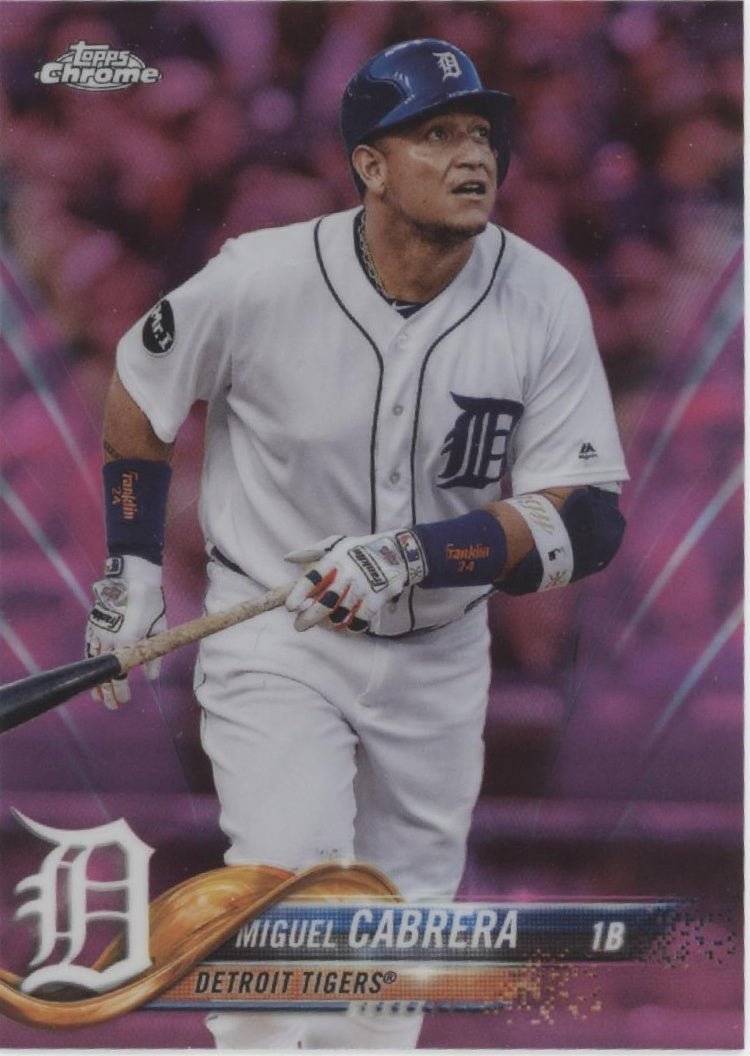 Miguel Cabrera 2018 Topps Chrome Fuchsia Refractor #26 - Collector Store LLC