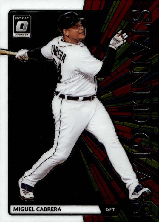 Miguel Cabrera 2020 Panini Donruss Optic Stained Glass #SG - 4 - Collector Store LLC