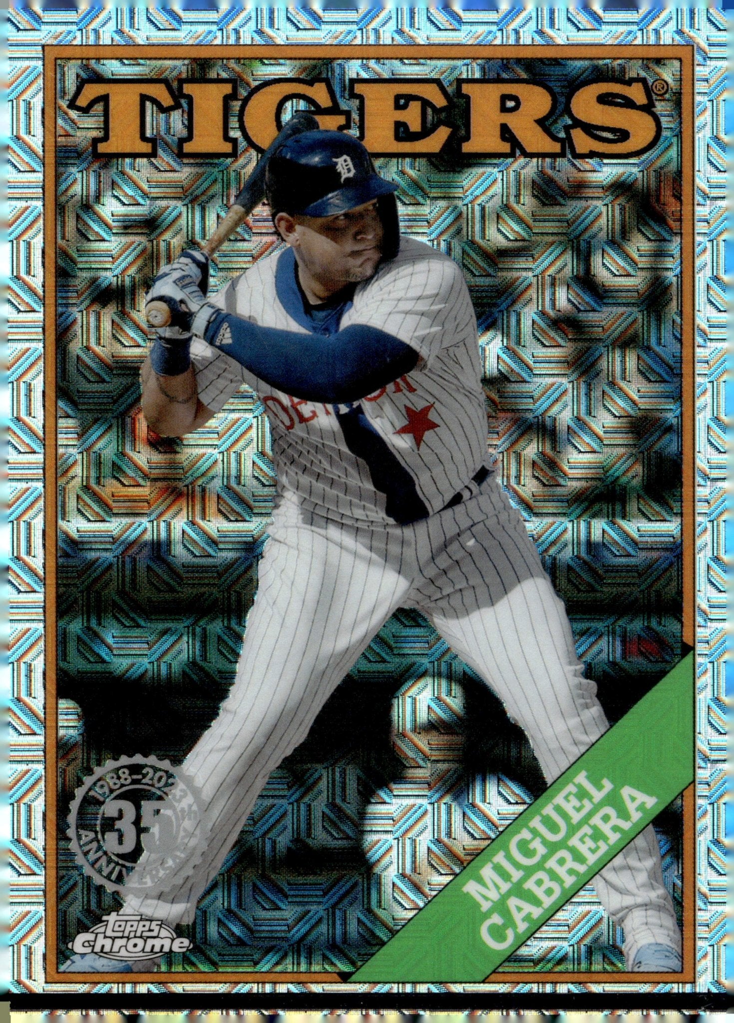 Miguel Cabrera 2023 Topps Chrome 35th Anniversary Mojo Refractor #T88C - 71 - Collector Store LLC