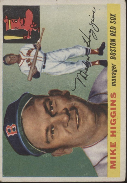 Mike Higgins 1955 Topps #150 Boston Red Sox VG - EX #4 - Collector Store LLC