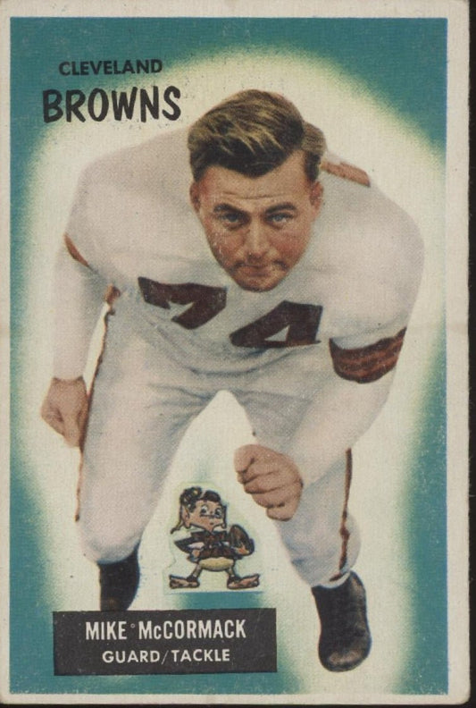 Mike McCormack 1955 Bowman RC #2 Cleveland Browns VG - Collector Store LLC