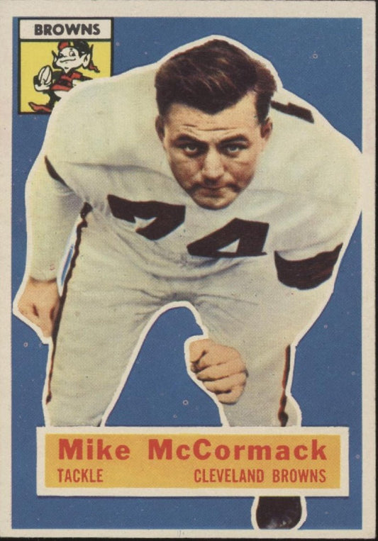 Mike McCormack 1956 Topps #105 Cleveland Browns VG - EX - Collector Store LLC