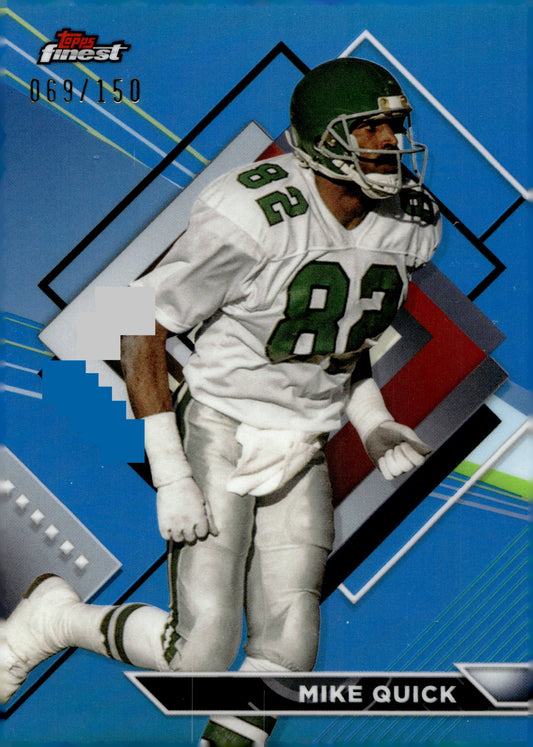 Mike Quick 2023 Topps Finest Blue Refractor 069/150 #233 - Collector Store LLC