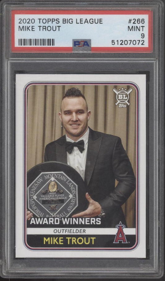 Mike Trout 2020 Topps Big League Award Winners #266 PSA 9 - Collector Store LLC