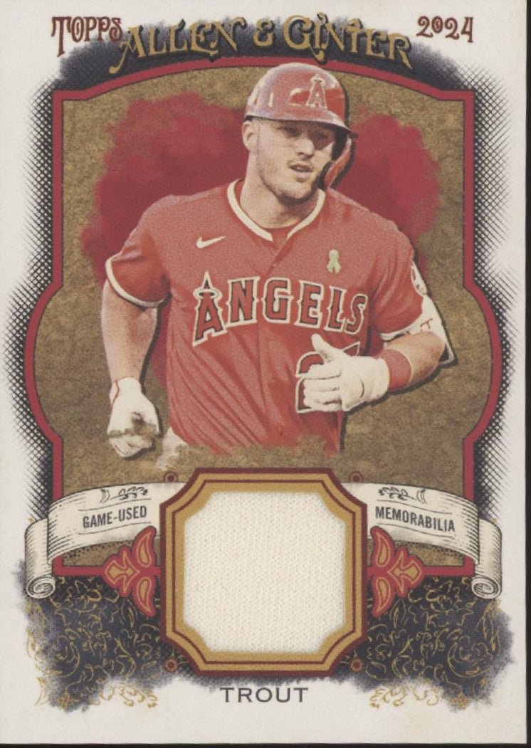 Mike Trout 2024 Topps Allen & Ginter Swatch #AGR - MT - Collector Store LLC