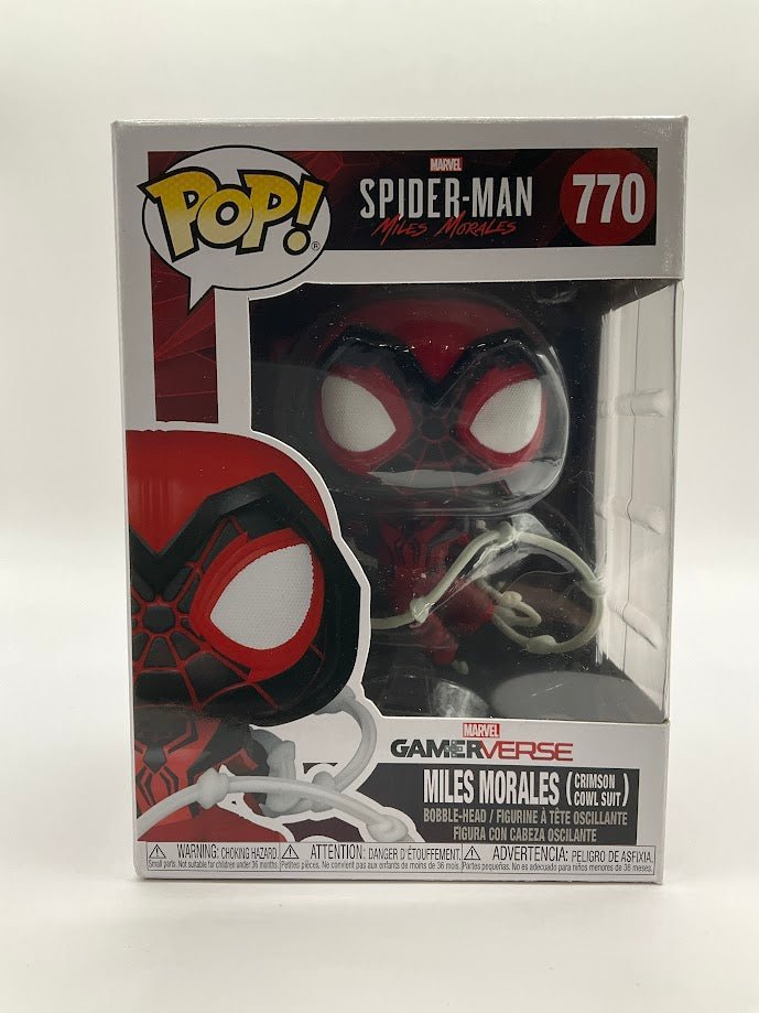 Miles Morales (Crimson Cowl Suit) Funko Pop! Spider - Man Miles Morales #770 - Collector Store LLC