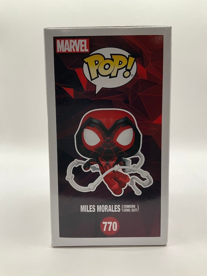 Miles Morales (Crimson Cowl Suit) Funko Pop! Spider - Man Miles Morales #770 - Collector Store LLC