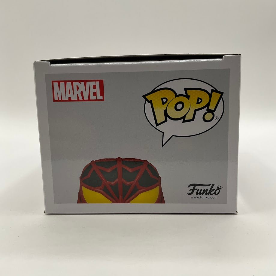 Miles Morales Funko Pop! (S.T.R.I.K.E. Suit) Spider - Man Miles Morales #766 - Collector Store LLC