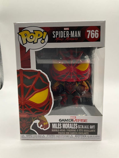 Miles Morales Funko Pop! (S.T.R.I.K.E. Suit) Spider - Man Miles Morales #766 - Collector Store LLC