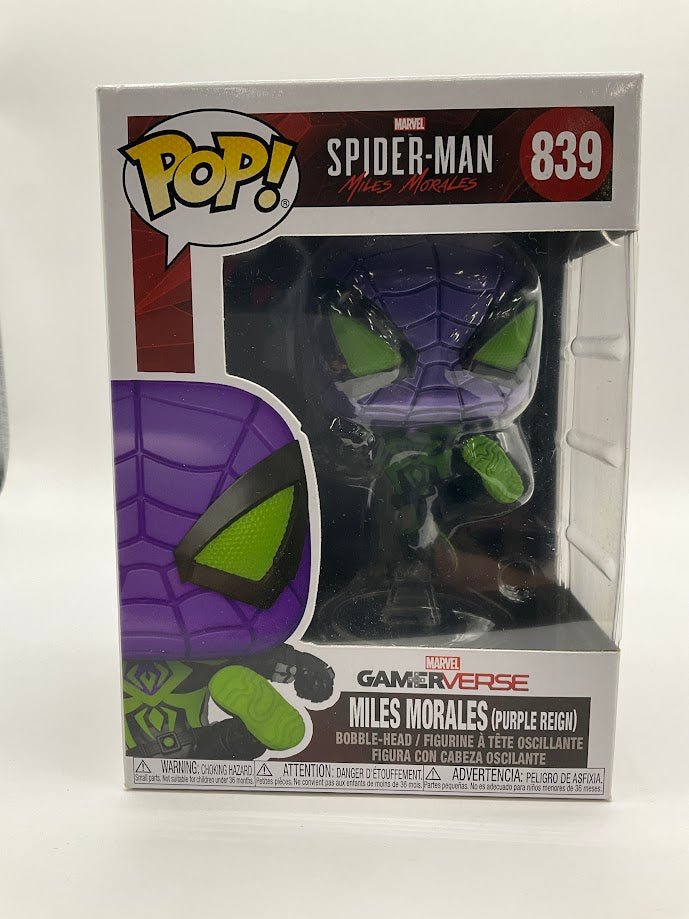 Miles Morales (Purple Reign) Funko Pop! Spider - Man Miles Morales #839 - Collector Store LLC