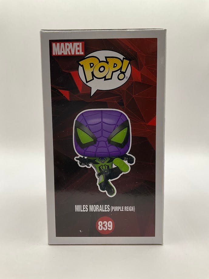 Miles Morales (Purple Reign) Funko Pop! Spider - Man Miles Morales #839 - Collector Store LLC