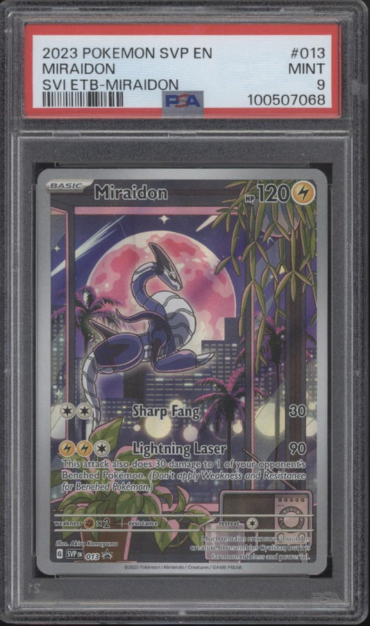 Miraidon Pokemon Scarlet & Violet Promo ETB 013 PSA 9 - Collector Store LLC