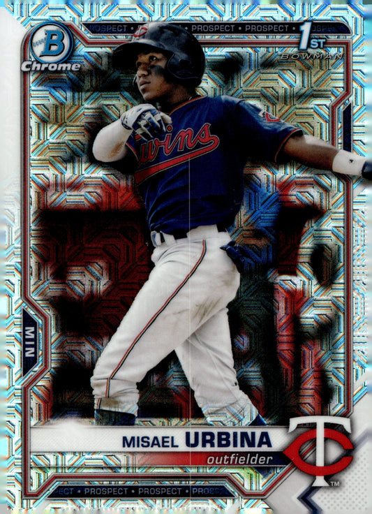 Misael Urbina 2021 Bowman Chrome Prospects Mojo Refractor #BCP - 206 - Collector Store LLC