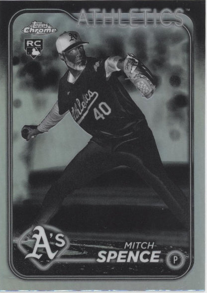 Mitch Spence 2024 Topps Chrome Negative Refractor RC #USC166 - Collector Store LLC