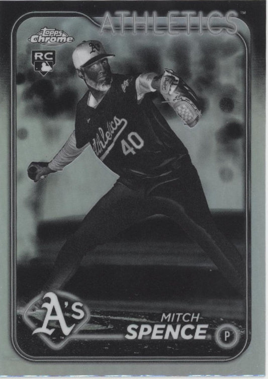 Mitch Spence 2024 Topps Chrome Negative Refractor RC #USC166 - Collector Store LLC